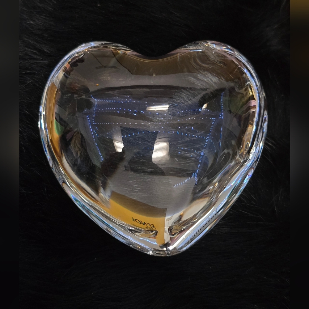 Baccarat Puffed Crystal Heart